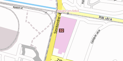 Stadtplan Aquincum Budapest