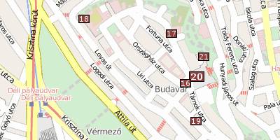 Dreifaltigkeitsplatz Budapest Stadtplan