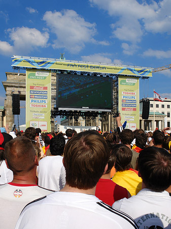 Leinwand und Fans Foto 