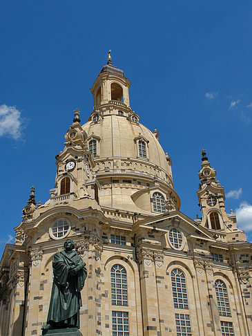 Foto Frauenkirche und Lutherdenkmal - Dresden