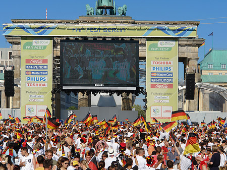 Leinwand und Fans Foto 