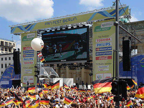 Leinwand und Fans