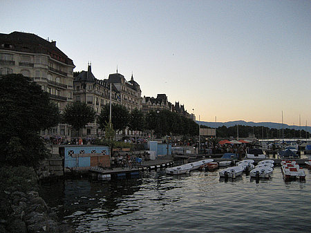 Foto Boote im Hafen - Genf