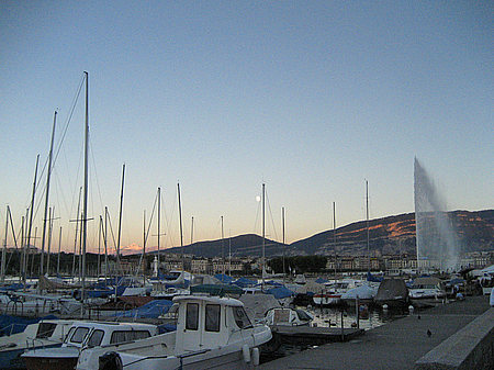 Foto Boote im Hafen - Genf