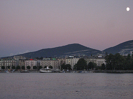 Fotos Genfer See bei Nacht