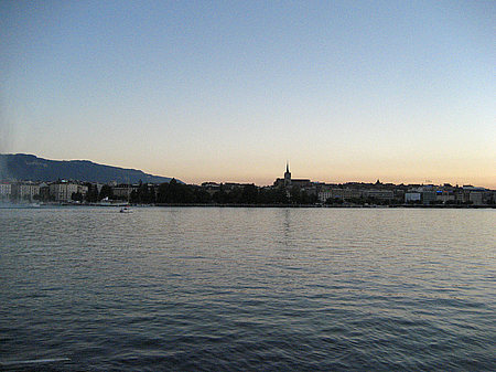 Fotos Genfer See bei Nacht