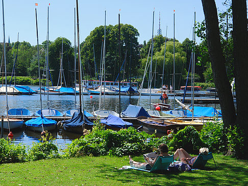 Bootsverleih und Hafen auf der Außenalster