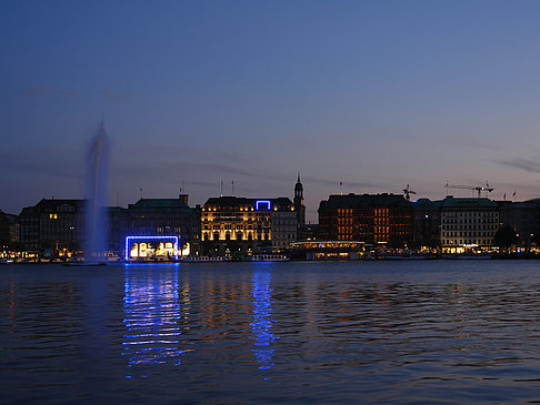 Binnenalster am Abend Foto 