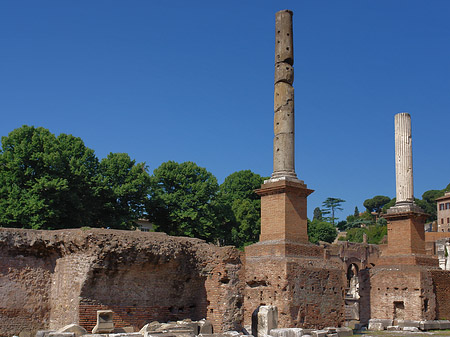 Säulen im Forum Romanum Foto 