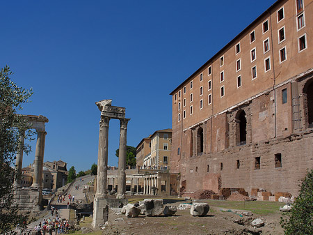 Foto Tabularium mit dem Concordiatempel