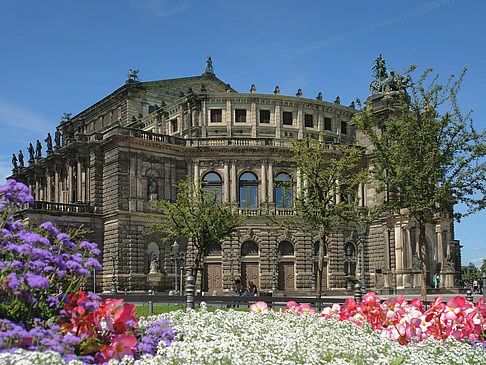 Fotos Semperoper mit Blumen | Dresden