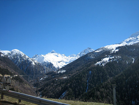 Schnee auf den Bergen