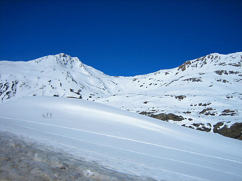 Schnee auf den Bergen