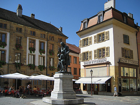 Foto Pestalozzi Denkmal - Yverdon